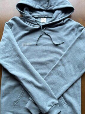 Blue 1Hotel Tultex hoodie in size L